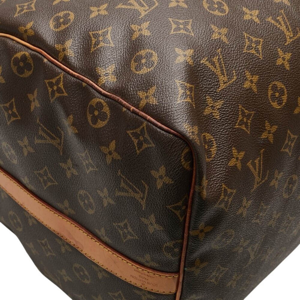 Louis Vuitton Monogram Keepall Bandouliere Boston Shoulder Bag Brown Leather - Picture 8 of 9